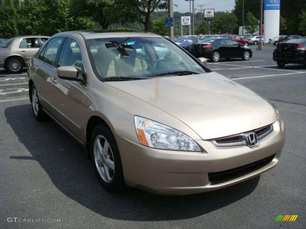 2003 Accord EX-L Sedan - Desert Mist Metallic / Ivory photo #5