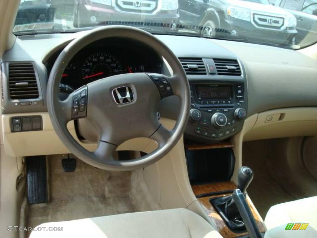 2003 Accord EX-L Sedan - Desert Mist Metallic / Ivory photo #10