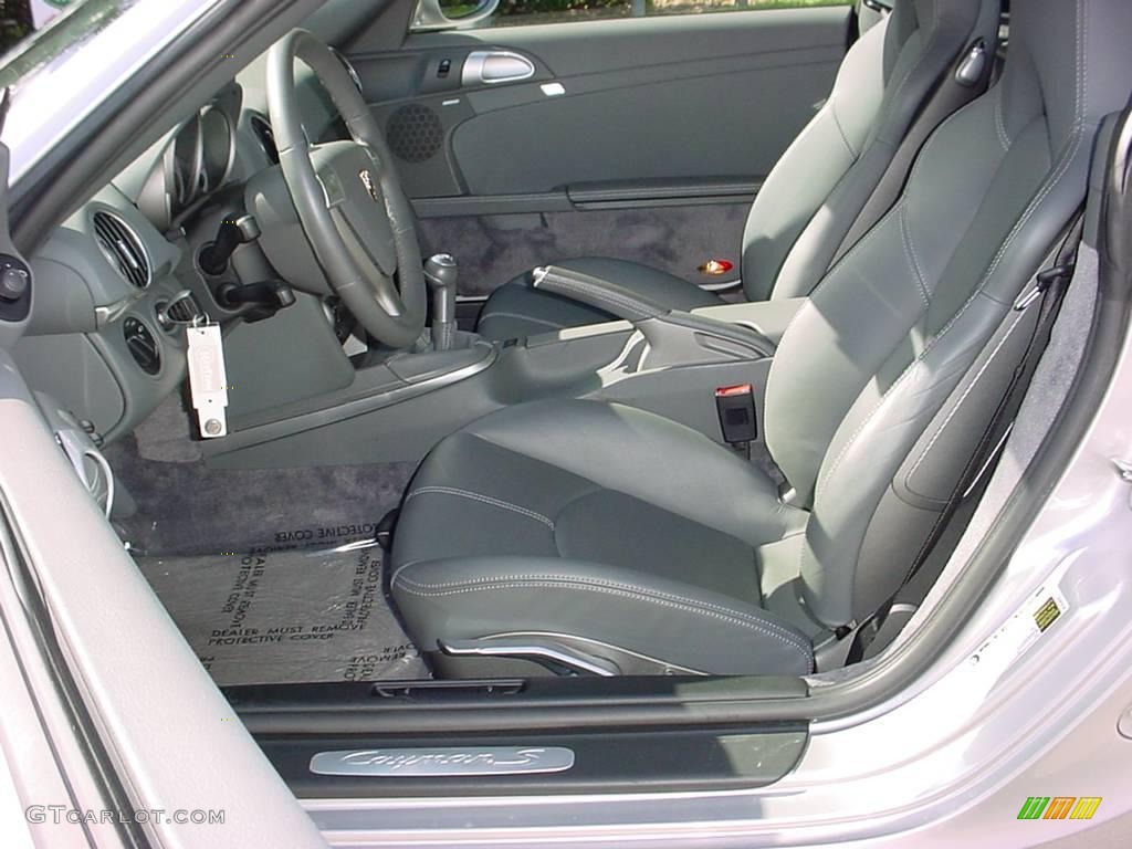 Stone Grey Interior 2007 Porsche Cayman S Photo #1650629
