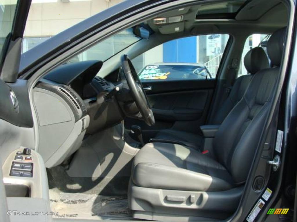 2007 Accord EX-L V6 Sedan - Graphite Pearl / Gray photo #7