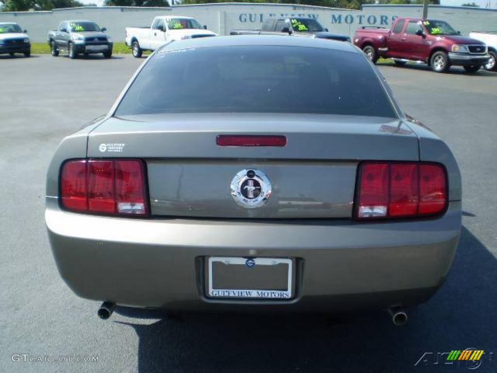 2005 Mustang V6 Premium Coupe - Mineral Grey Metallic / Dark Charcoal photo #6