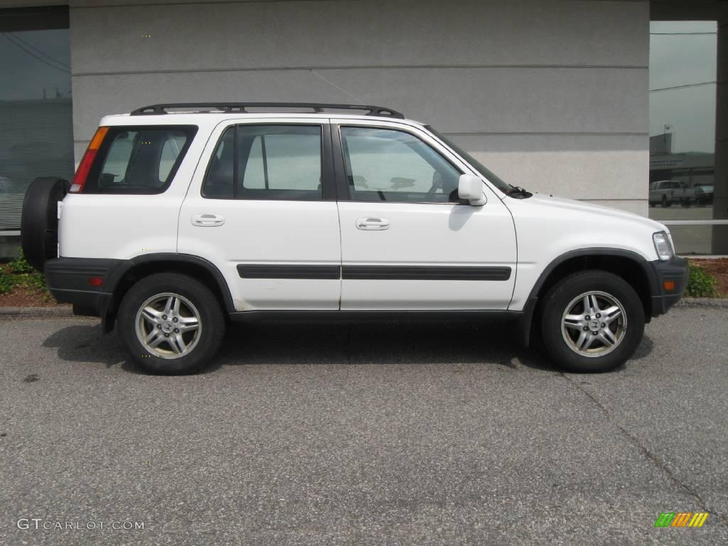 1999 CR-V EX 4WD - Taffeta White / Charcoal photo #2