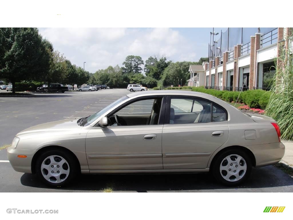 2001 Elantra GLS - Champagne / Beige photo #3