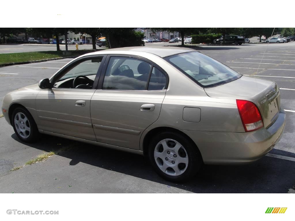 2001 Elantra GLS - Champagne / Beige photo #4