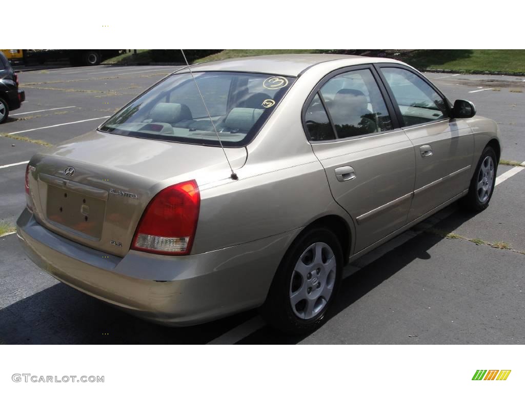 2001 Elantra GLS - Champagne / Beige photo #6