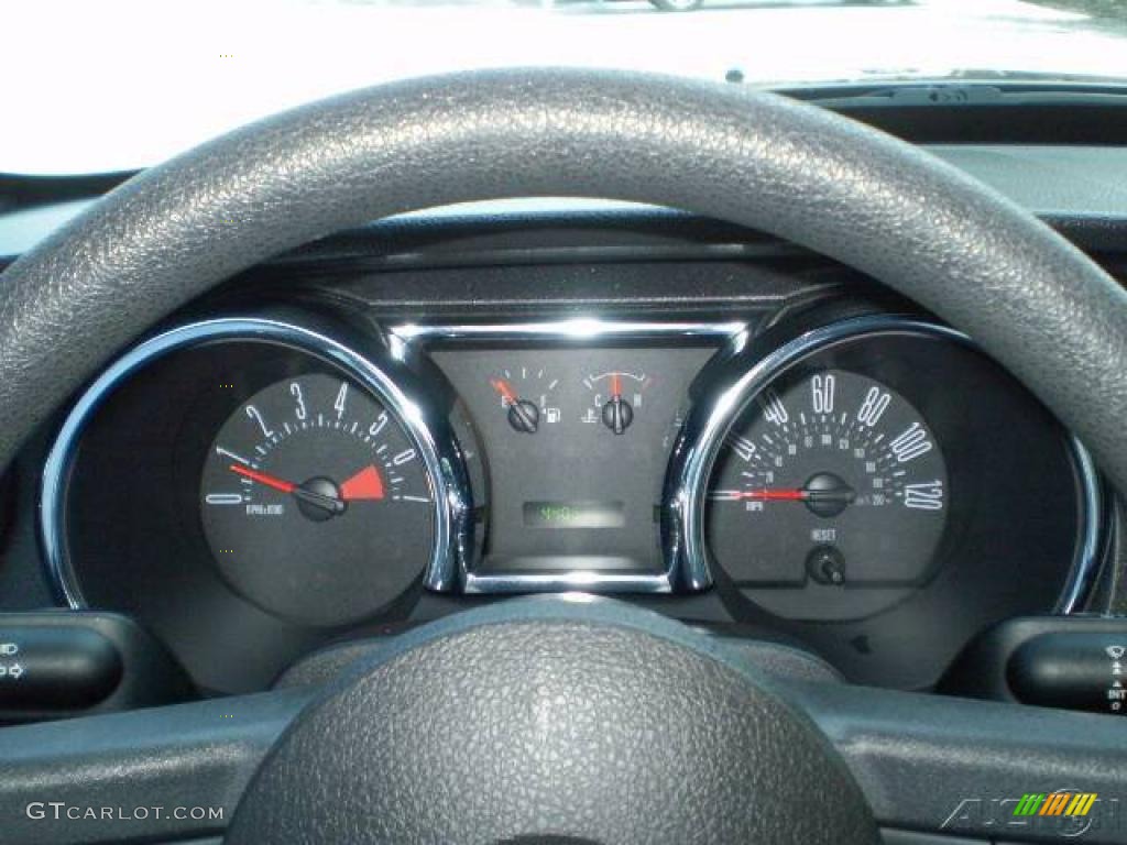 2005 Mustang V6 Premium Coupe - Mineral Grey Metallic / Dark Charcoal photo #32