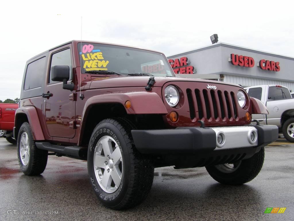 2009 Wrangler Sahara 4x4 - Red Rock Crystal Pearl Coat / Dark Slate Gray/Medium Slate Gray photo #1
