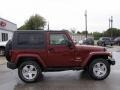 2009 Red Rock Crystal Pearl Coat Jeep Wrangler Sahara 4x4  photo #2