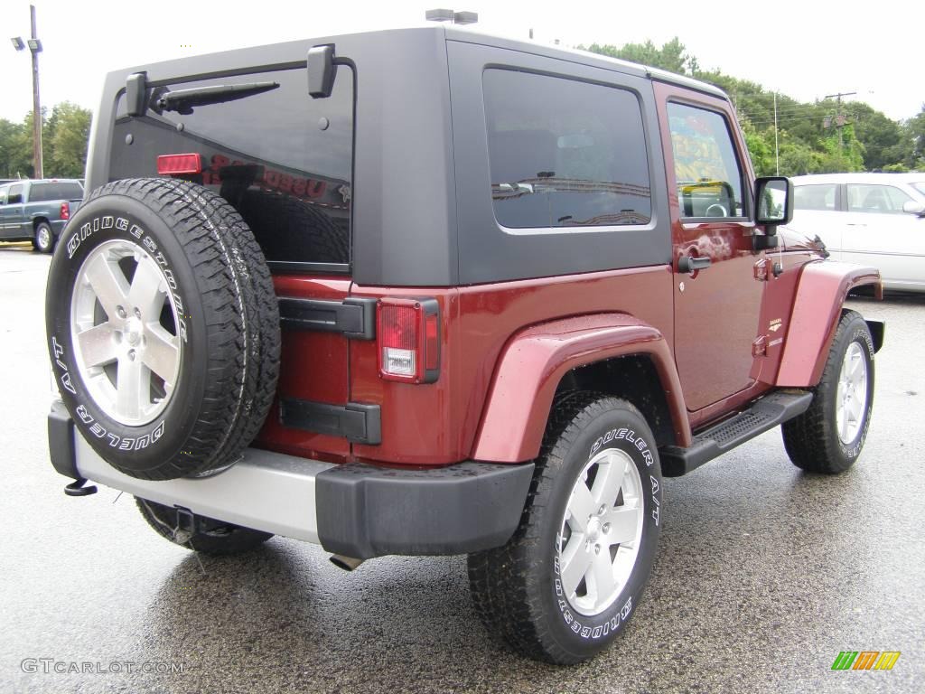 2009 Wrangler Sahara 4x4 - Red Rock Crystal Pearl Coat / Dark Slate Gray/Medium Slate Gray photo #3