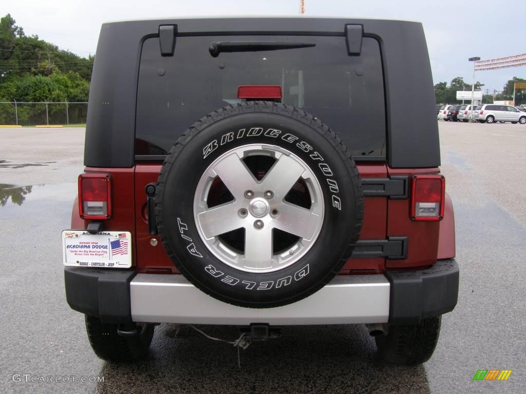 2009 Wrangler Sahara 4x4 - Red Rock Crystal Pearl Coat / Dark Slate Gray/Medium Slate Gray photo #4