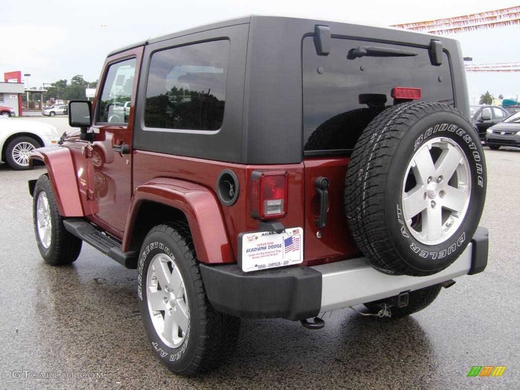 2009 Wrangler Sahara 4x4 - Red Rock Crystal Pearl Coat / Dark Slate Gray/Medium Slate Gray photo #5