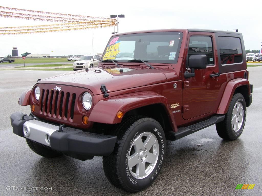 2009 Wrangler Sahara 4x4 - Red Rock Crystal Pearl Coat / Dark Slate Gray/Medium Slate Gray photo #7