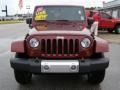 2009 Red Rock Crystal Pearl Coat Jeep Wrangler Sahara 4x4  photo #8
