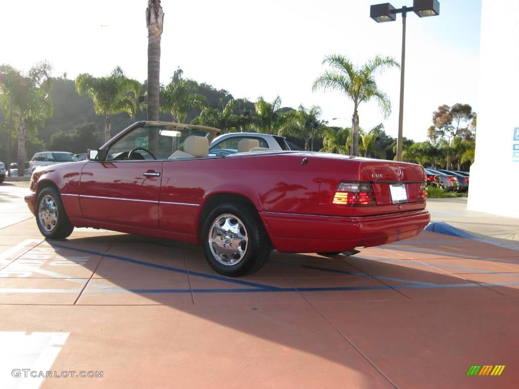 1994 E 320 Convertible - Imperial Red / Parchment photo #8