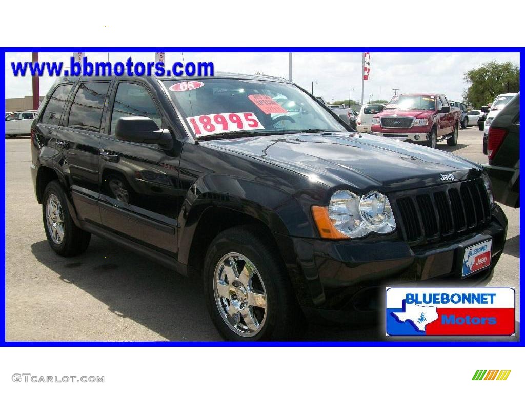 2008 Grand Cherokee Laredo - Black / Dark Slate Gray photo #4