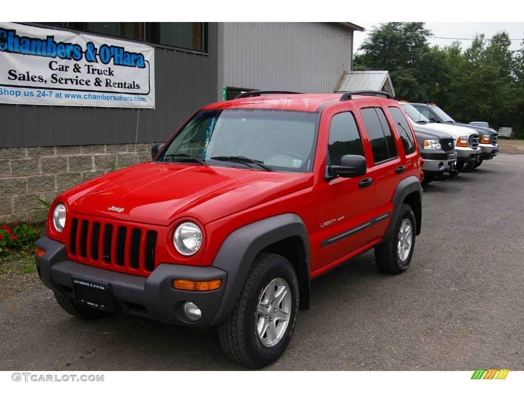 Flame Red Jeep Liberty