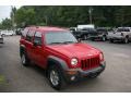 2002 Flame Red Jeep Liberty Sport 4x4  photo #16