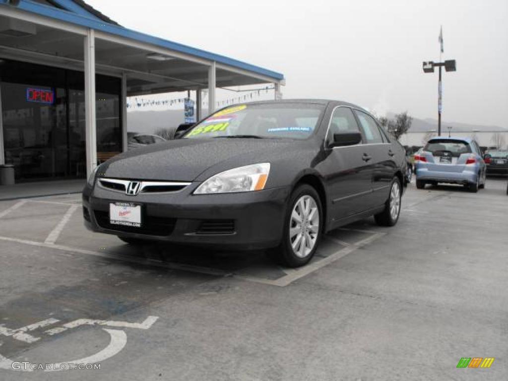 2006 Accord LX V6 Sedan - Graphite Pearl / Gray photo #1