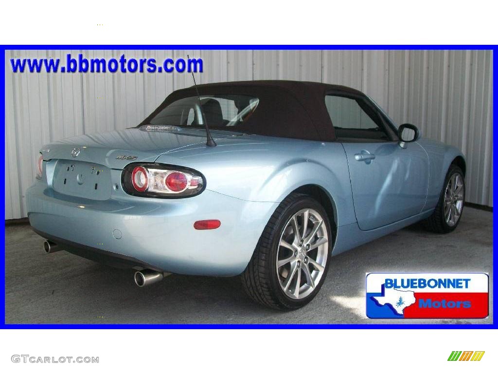 2008 MX-5 Miata Special Edition Roadster - Icy Blue Metallic / Saddle Brown photo #3