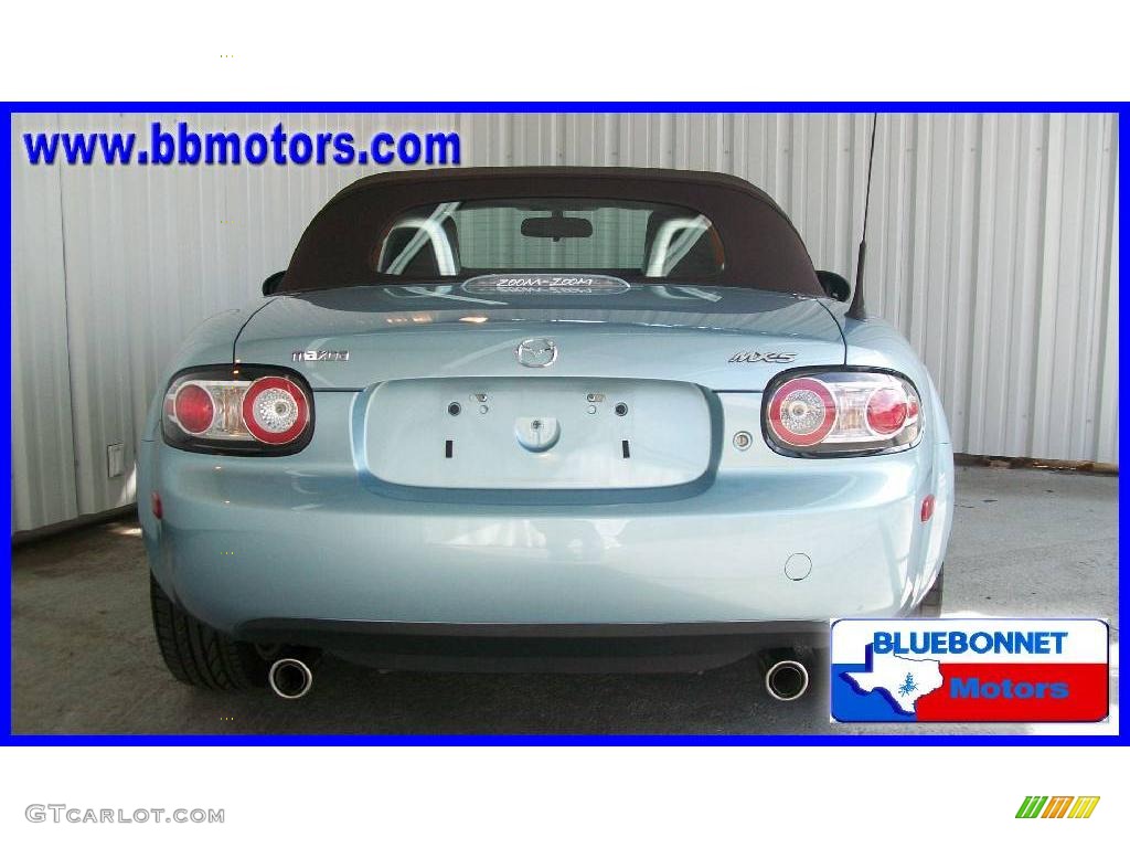 2008 MX-5 Miata Special Edition Roadster - Icy Blue Metallic / Saddle Brown photo #4
