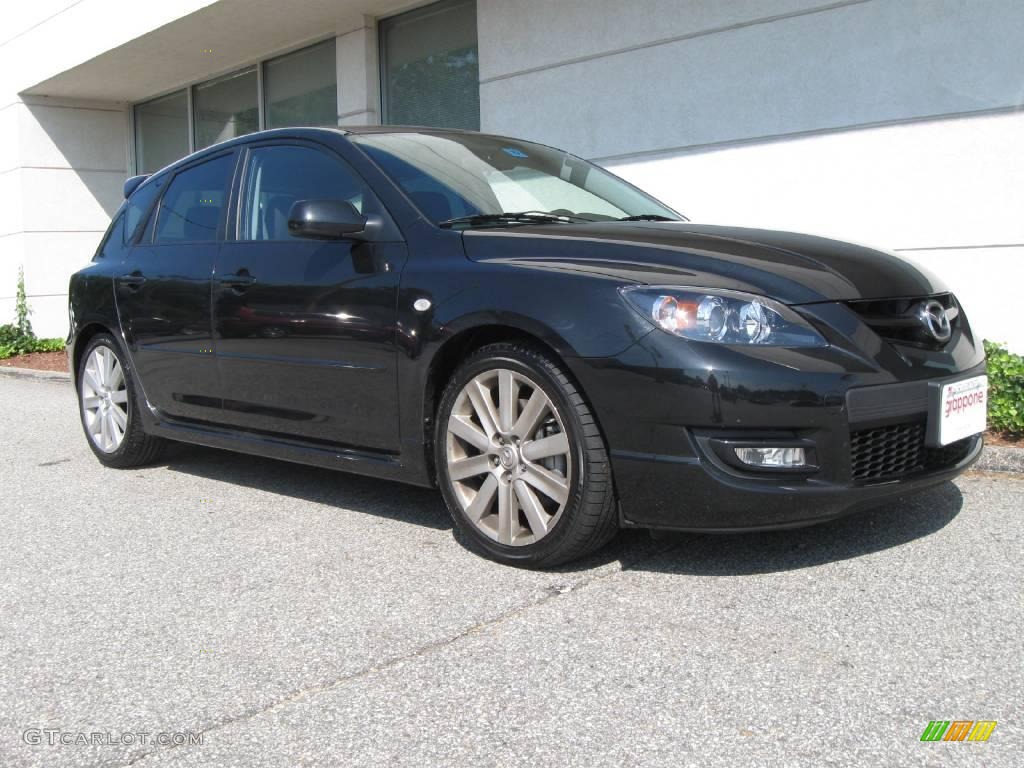 2009 MAZDA3 MAZDASPEED3 Sport - Black Mica / Black photo #1