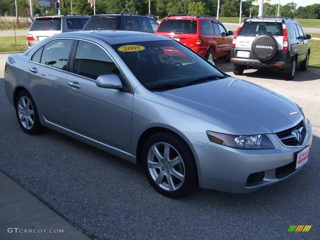 2005 TSX Sedan - Satin Silver Metallic / Ebony photo #8