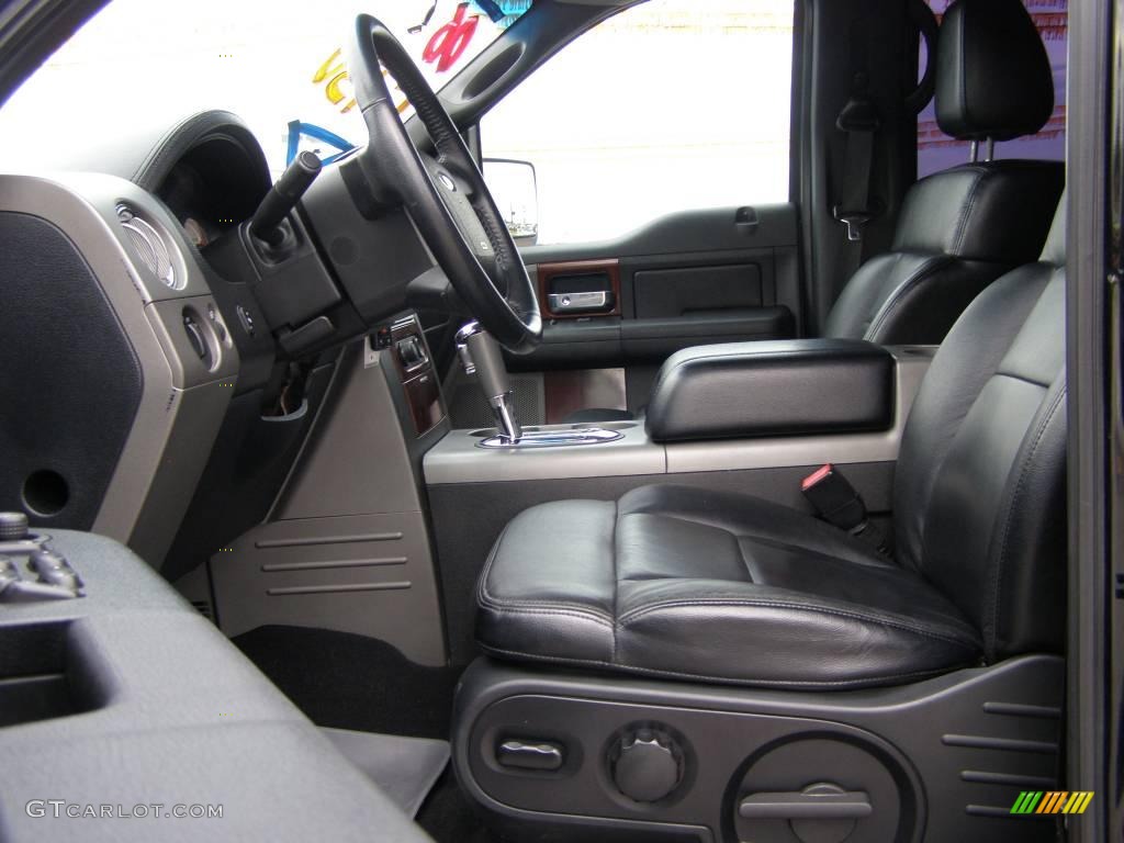 2006 F150 Lariat SuperCrew 4x4 - Black / Black photo #9