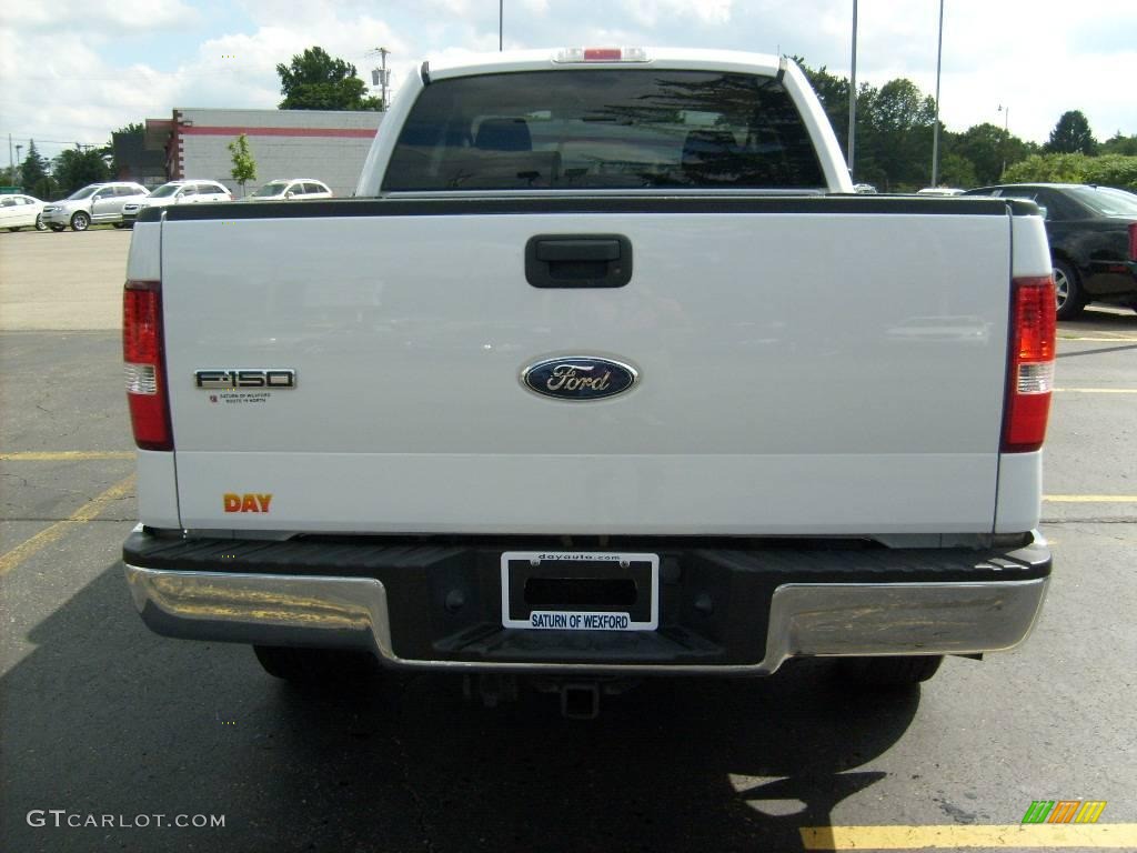 2006 F150 XLT SuperCab 4x4 - Oxford White / Tan photo #3
