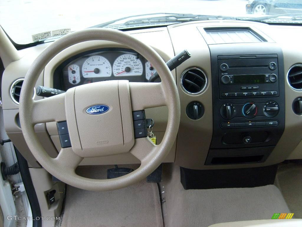 2006 F150 XLT SuperCab 4x4 - Oxford White / Tan photo #14