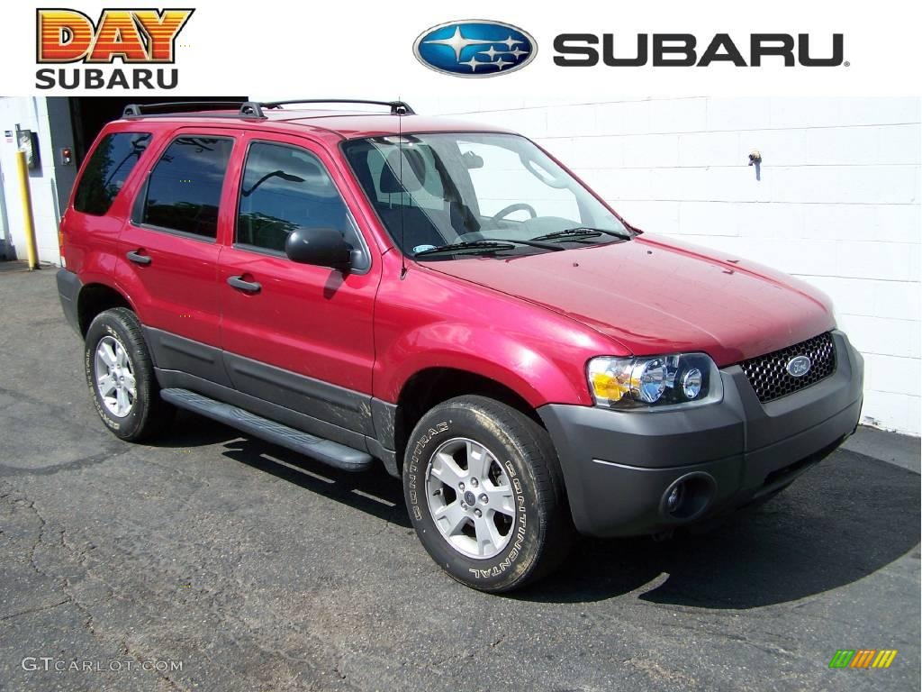 2006 Escape XLT V6 4WD - Redfire Metallic / Medium/Dark Flint photo #1