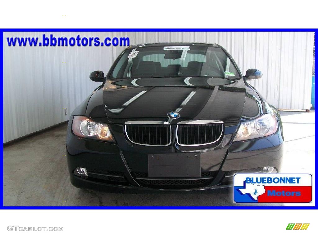 2008 3 Series 328i Sedan - Jet Black / Black photo #2