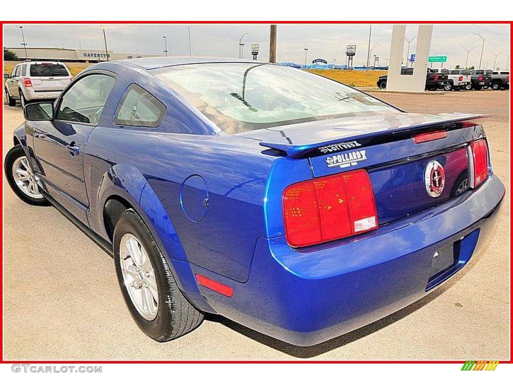 2008 Mustang V6 Deluxe Coupe - Vista Blue Metallic / Light Graphite photo #3