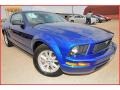 2008 Vista Blue Metallic Ford Mustang V6 Deluxe Coupe  photo #7