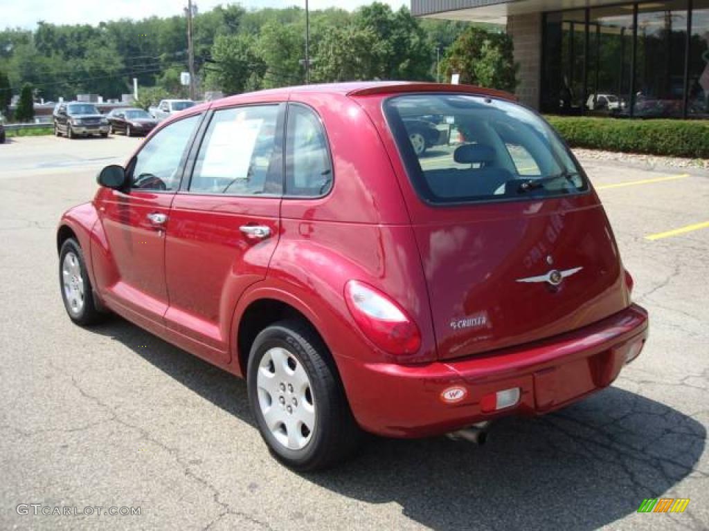 2007 PT Cruiser  - Inferno Red Crystal Pearl / Pastel Slate Gray photo #2