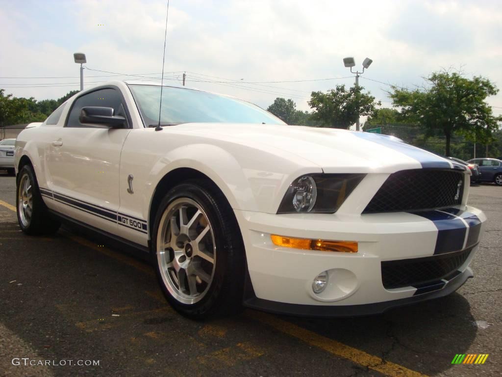 2008 Mustang Shelby GT500 Coupe - Performance White / Black photo #17
