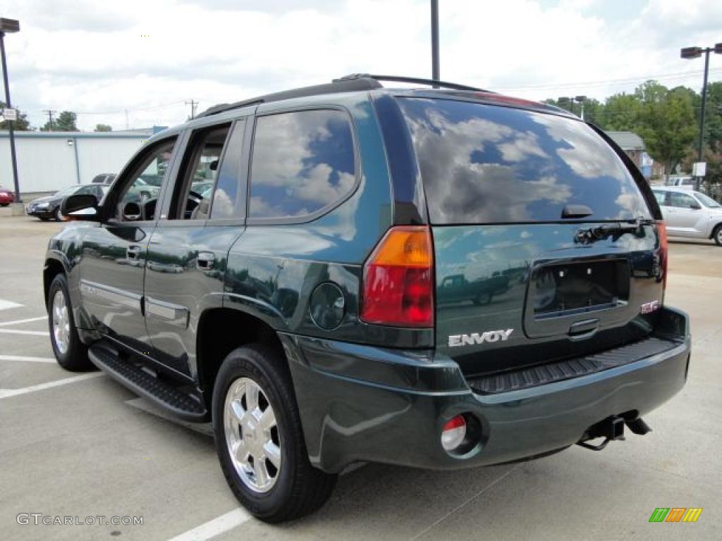 2005 Envoy SLT 4x4 - Emerald Jewel Green Metallic / Light Gray photo #6