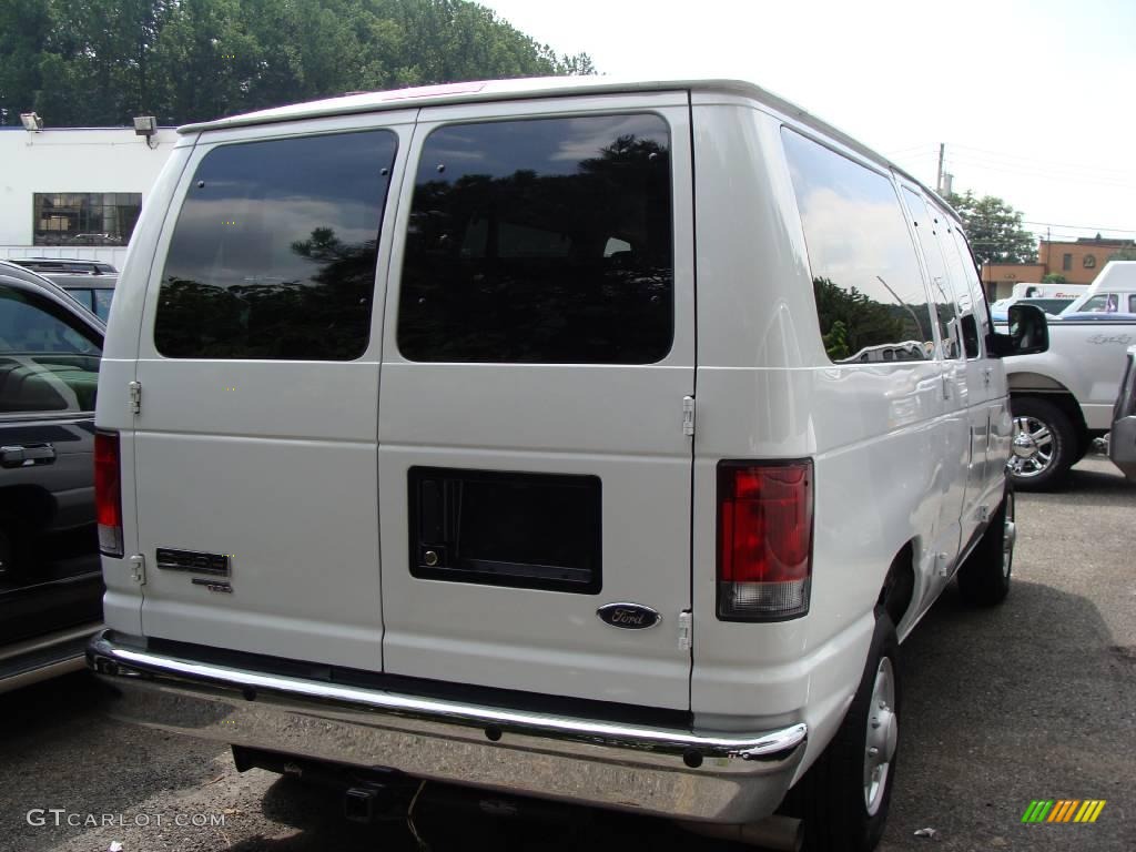 2008 E Series Van E350 Super Duty XLT Passenger - Oxford White / Medium Flint photo #4