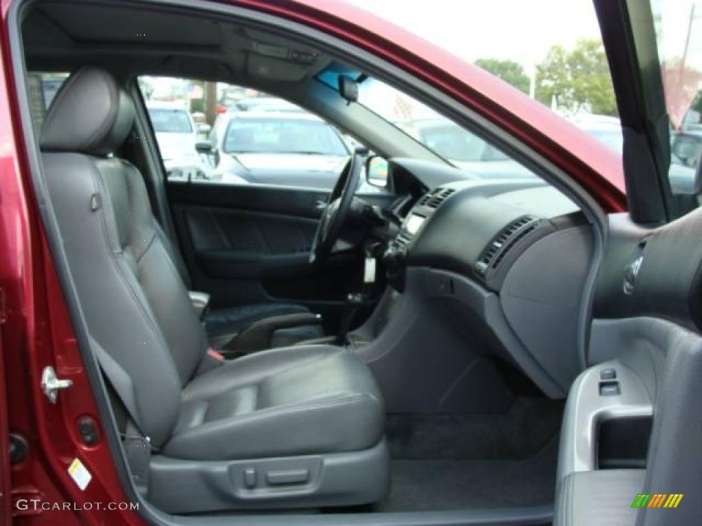 2005 Accord EX-L V6 Sedan - Redondo Red Pearl / Black photo #8