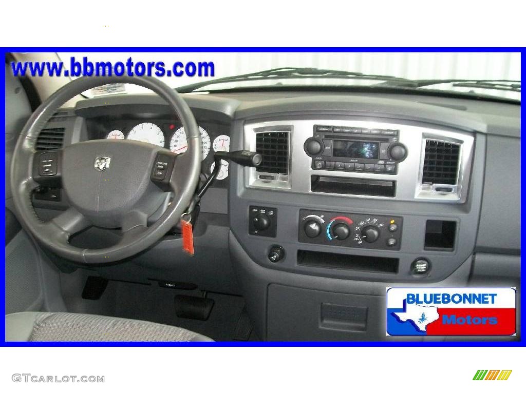 2007 Ram 1500 Big Horn Edition Quad Cab 4x4 - Patriot Blue Pearl / Medium Slate Gray photo #5
