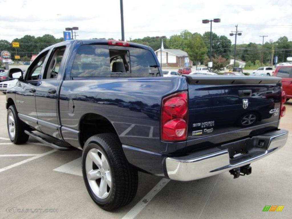 2007 Ram 1500 SLT Quad Cab 4x4 - Patriot Blue Pearl / Medium Slate Gray photo #7