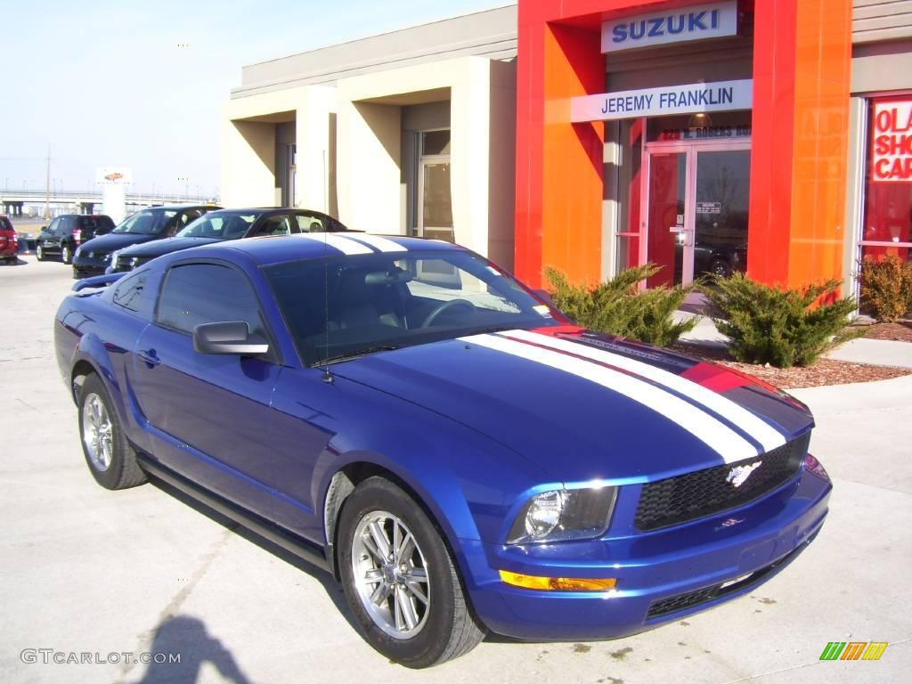 Sonic Blue Metallic Ford Mustang