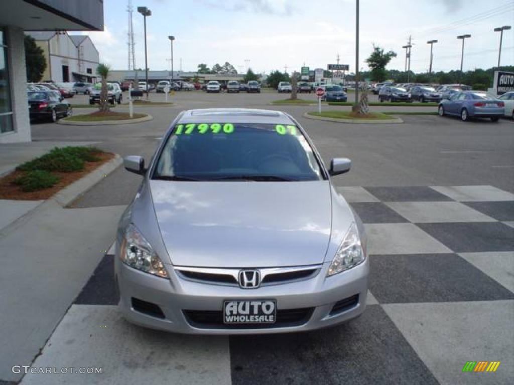 2007 Accord EX-L V6 Sedan - Alabaster Silver Metallic / Black photo #2