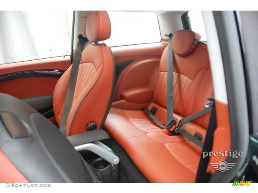 Lounge Redwood Red Leather Interior 2009 Mini Cooper S Hardtop Photo #16528012
