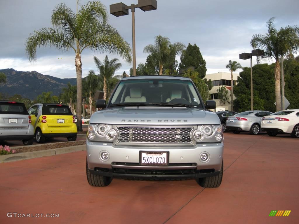 2007 Range Rover Supercharged - Zermatt Silver Metallic / Ivory/Black photo #1