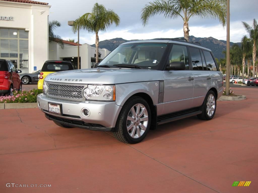 2007 Range Rover Supercharged - Zermatt Silver Metallic / Ivory/Black photo #2