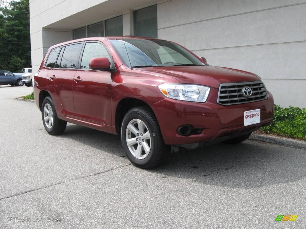 2008 Highlander 4WD - Salsa Red Pearl / Ash Gray photo #1