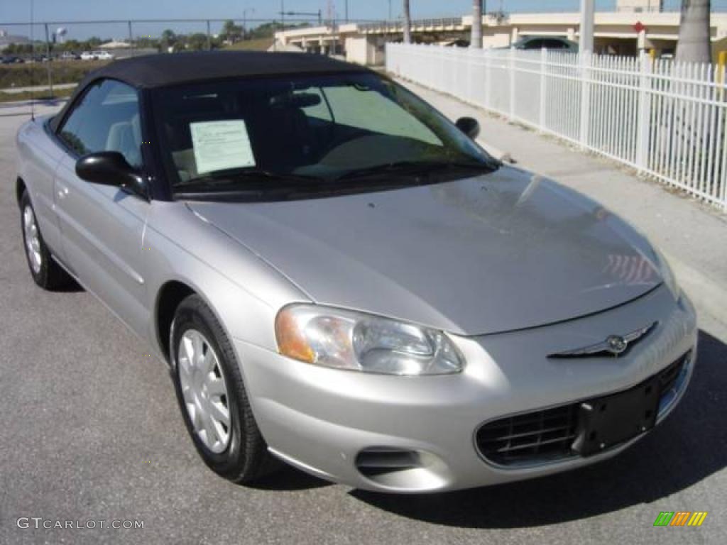 2003 Sebring LX Convertible - Bright Silver Metallic / Taupe photo #1