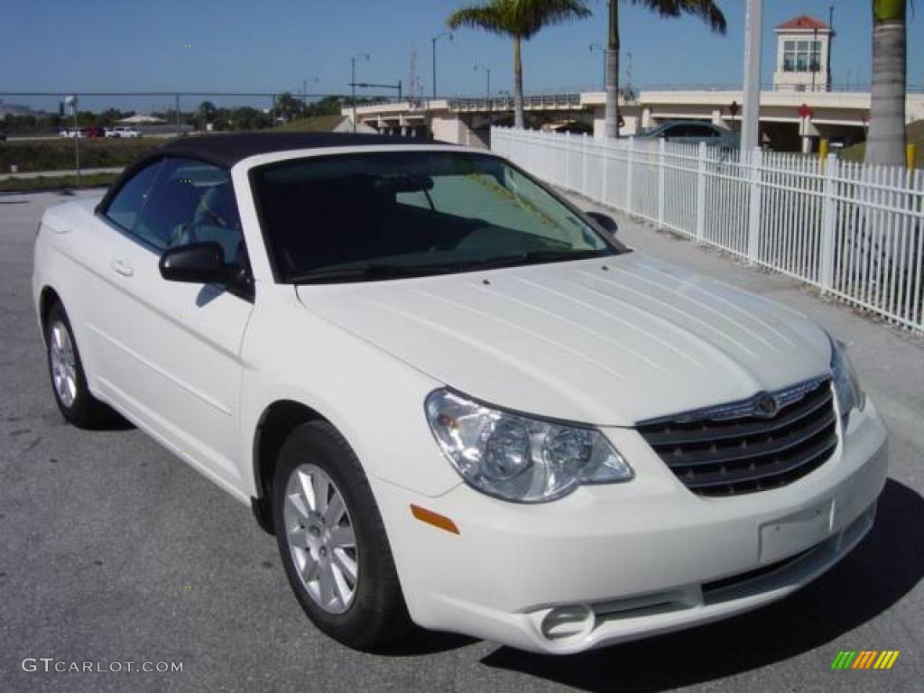 2008 Sebring LX Convertible - Stone White / Dark Slate Gray/Light Slate Gray photo #1