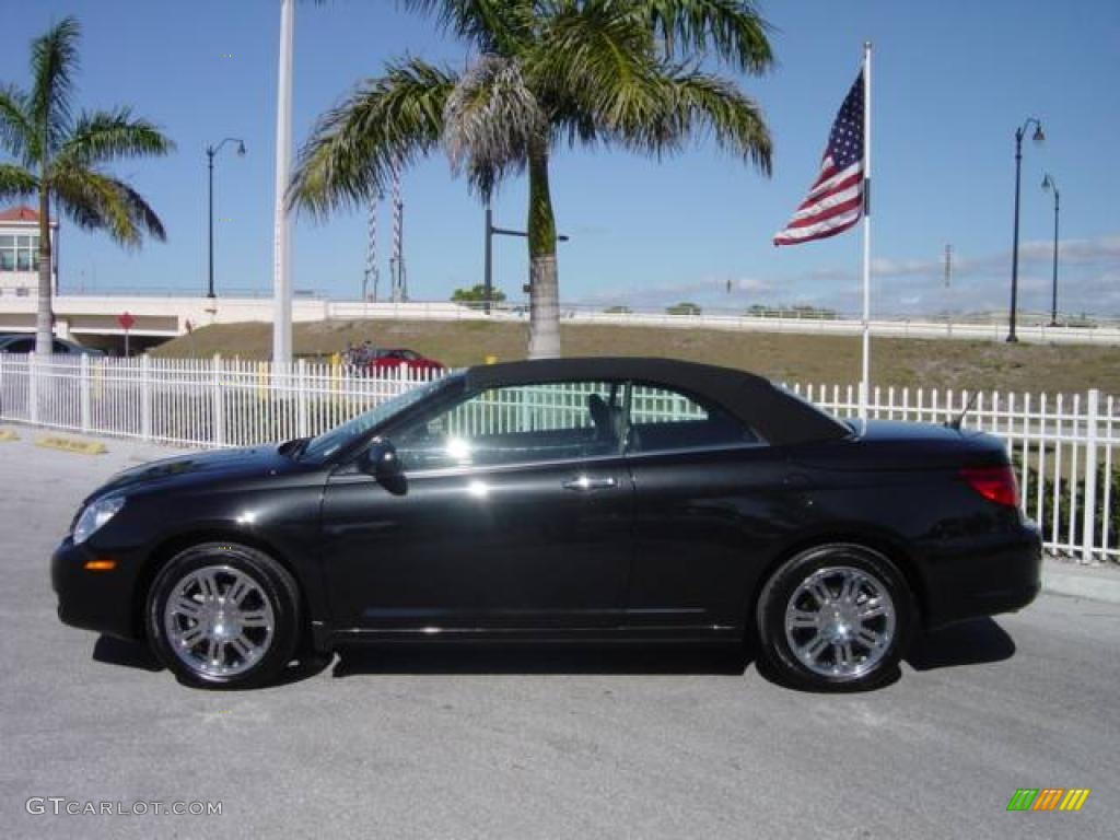 2009 Sebring Limited Convertible - Brilliant Black Crystal Pearl / Dark Slate Gray photo #3