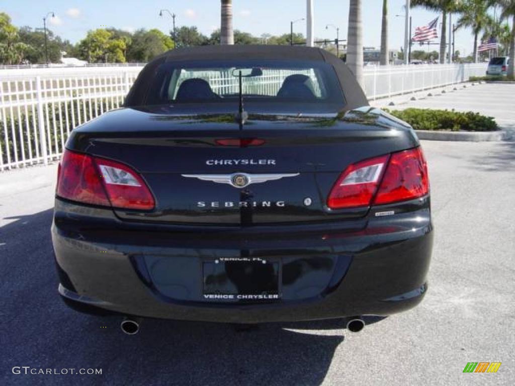 2009 Sebring Limited Convertible - Brilliant Black Crystal Pearl / Dark Slate Gray photo #5